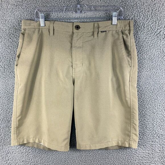 Nike Hurley‎ Shorts Men 32 Tan Golf Golfer Preppy Outdoor Casual 34x10 Athletic - Picture 1 of 16